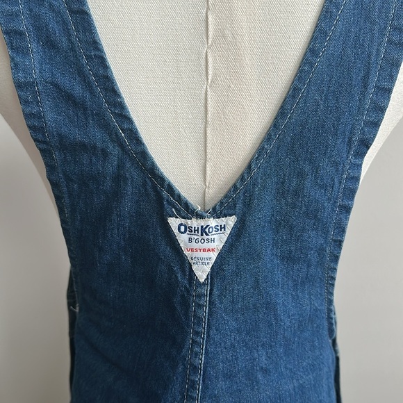 Osh Kosh Vintage Rare Women’s Embroidery Denim Overalls Farmcore Casual Dress 11 - Picture 6 of 13